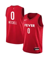 Big Boys and Girls Nike Kelsey Mitchell Red Indiana Fever 2023 Rebel Edition Victory Player Jersey