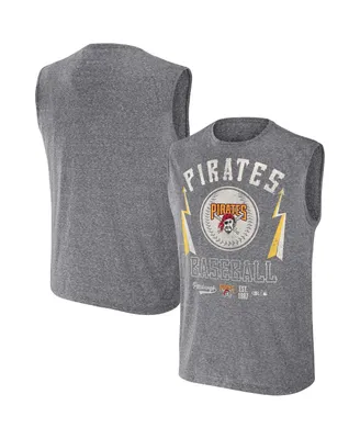 Men's Darius Rucker Collection by Fanatics Charcoal Pittsburgh Pirates Muscle Tank Top