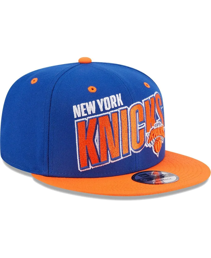 Mitchell & Ness Men's Blue and Orange New York Knicks Upside Down Snapback Hat Blue,Orange