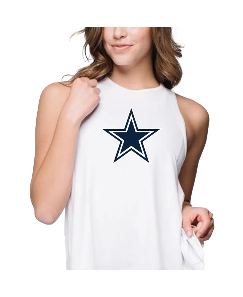 Dallas Cowboys Fanatics Branded Women's Bling Flowy Tank Top - Navy