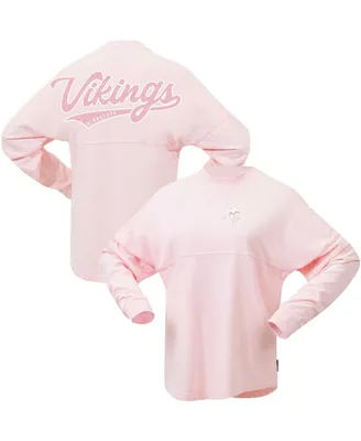 Women's Fanatics Pink Minnesota Vikings Millennial Spirit Jersey T-shirt