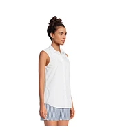 Lands' End Women's No Iron Sleeveless Shirt