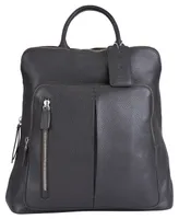 Mancini Pebbled Collection Brigette Leather Backpack