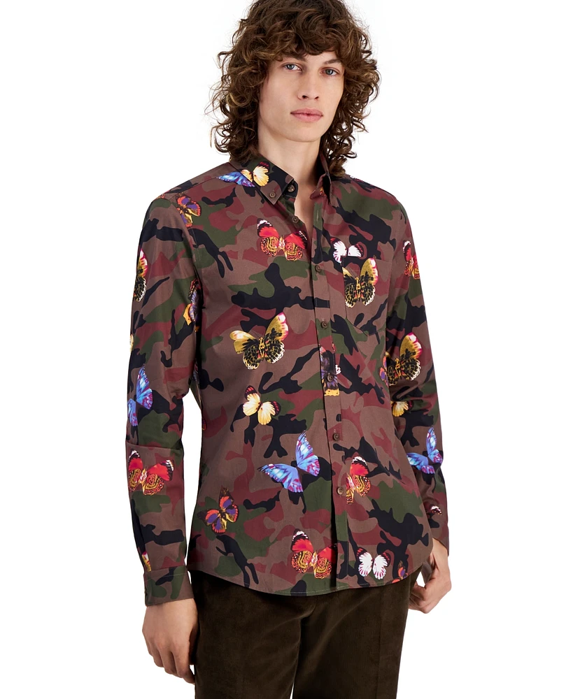 Paisley & Gray Men's Brian Camo-Print Shirt