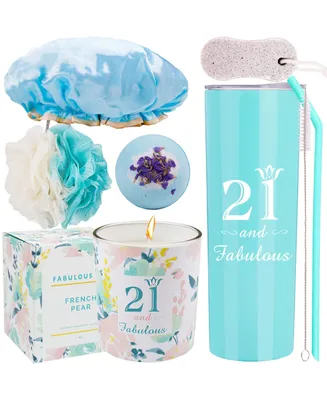 21st Birthday Tumbler for Girls, Perfect Gift for Celebrating Milestone Birthday, Stylish and Fun Party Supplies and Decorations