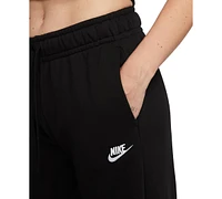 Nike Women's Sportswear Club Fleece Mid-Rise Wide-Leg Sweatpants