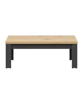 Lifestyle Solutions 43.5" W Wood Sturdy Liverpool Coffee Table