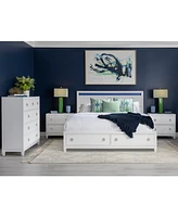 Summerland 3pc Bedroom Set (California King Panel Storage Bed, Chest, Nightstand)