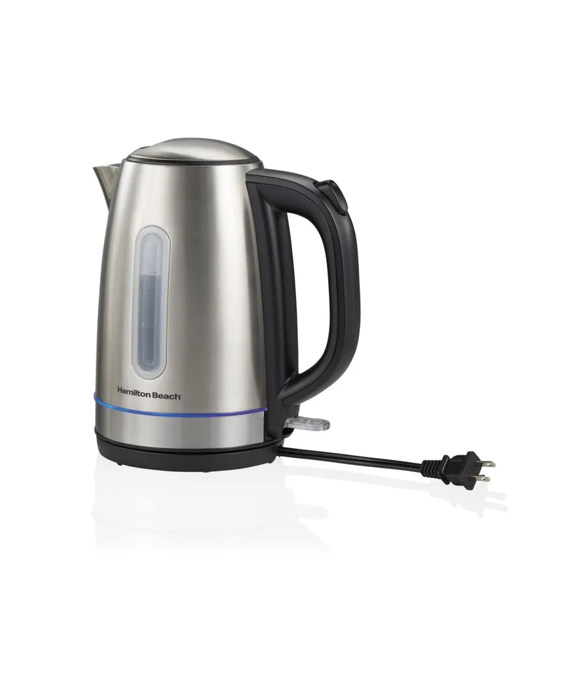 Hamilton Beach 1.7 L Stainless Steel Electric Kettle with Led Light Ring - 41037G