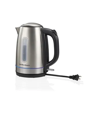 Hamilton Beach 1.7 L Stainless Steel Electric Kettle with Led Light Ring