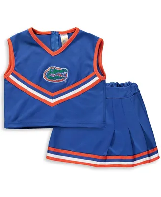 Big Girls Royal Florida Gators Two-Piece Cheer Set