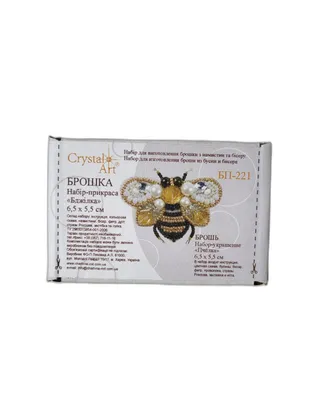 Charivna Mit Bp-221 Beadwork kit for creating brooch "Bee"