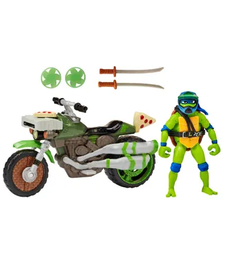 Teenage Mutant Ninja Turtles Movie Ninja Kick Cycle with Leonardo Figure