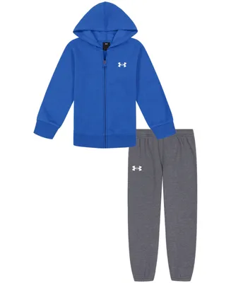 Under Armour Toddler Boys Branded Logo Zip-Up Hoodie and Joggers Set