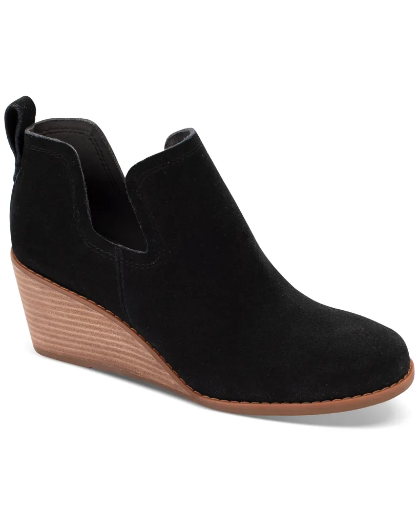 Toms Women's Kallie Wide-Width Wedge Booties