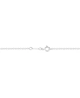 Birthstone Gemstone & Diamond Accent Heart 18" Pendant Necklace 14k Gold-Plated Sterling Silver