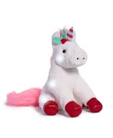 Closeout! Geoffrey's Toy Box 13" Glow Brights Toy Plush Led with Sound Unicorn, Created for Macys