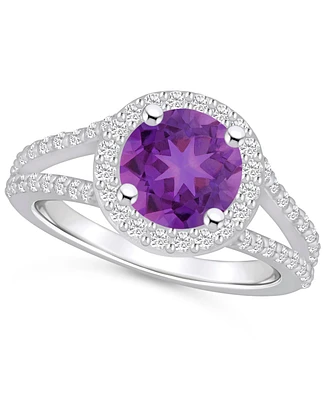 Macy's Amethyst (1-3/4 ct. t.w.) and Diamond (1/2 Ring 14K Gold