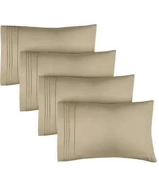 Cgk Unlimited Pillowcase Set of 4 Soft Double Brushed Microfiber