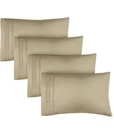 Cgk Unlimited Pillowcase Set of 4 Soft Double Brushed Microfiber