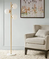 Ink+Ivy Holloway 3-Globe Light Floor Lamp with Marble Base