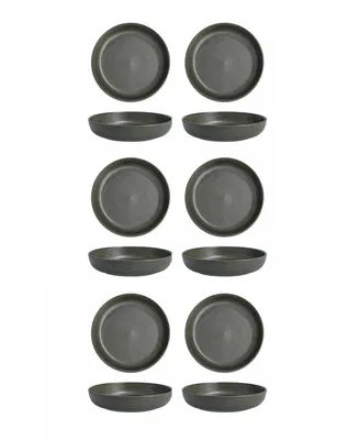 Fortessa Sound Forest Coupe 8.5" 6 Piece Pasta Bowls Set, Service for 6