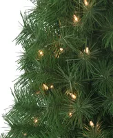 Puleo 3' Pre-Lit Snow Ridge Artificial Fir Tree