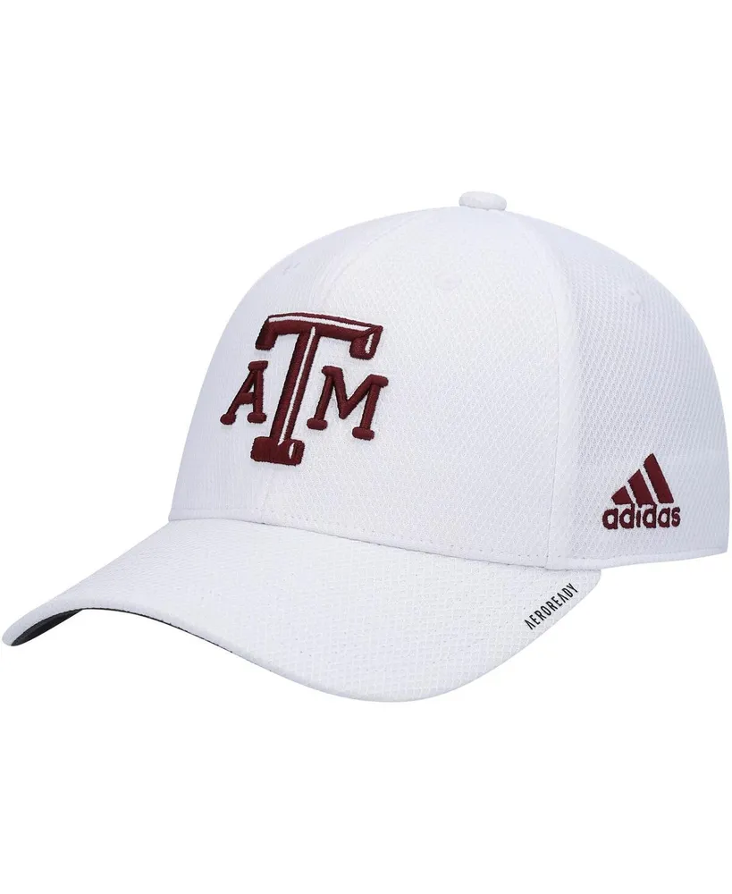 Men's adidas White Texas A&M Aggies 2021 Sideline Coaches Aeroready Flex Hat