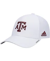 Men's adidas White Texas A&M Aggies 2021 Sideline Coaches Aeroready Flex Hat