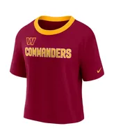 Women's Nike Burgundy Washington Commanders High Hip Fashion Cropped Top