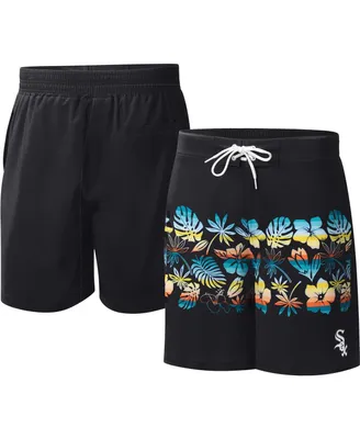 Men's G-iii Sports by Carl Banks Black Chicago White Sox Breeze Volley Swim Shorts