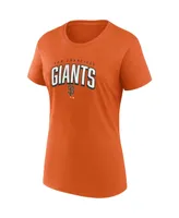 Women's Fanatics Black, Orange San Francisco Giants Fan T-shirt Combo Set