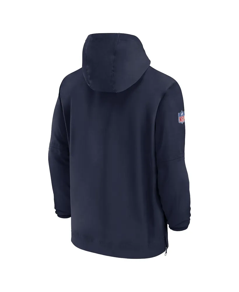 Men's Nike Navy Tennessee Titans Sideline Quarter-Zip Hoodie