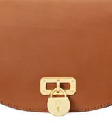 Lauren Ralph Tanner Leather Small Crossbody Bag