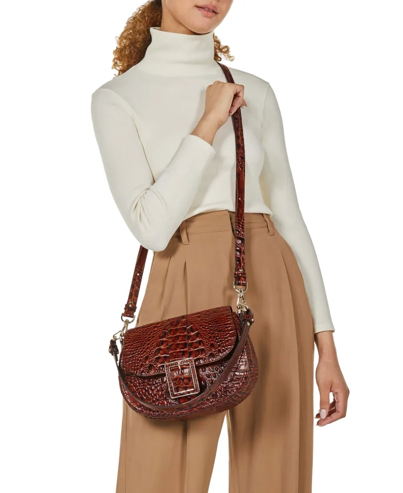 Brahmin Small Cynthia Leather Shoulder Bag