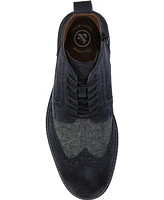 Thomas & Vine Men's Jarett Wide Width Tru Comfort Foam Lace-Up Wingtip Ankle Boots