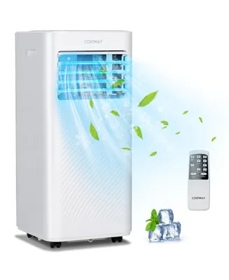 Costway 10000 Btu Portable Air Conditioner 4-in-1 Ac with Cool Fan Humidifier Sleep Mode