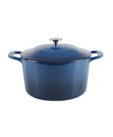 Martha Stewart Collection Gatwick Enamel Cast Iron 7 Quart Dutch Oven