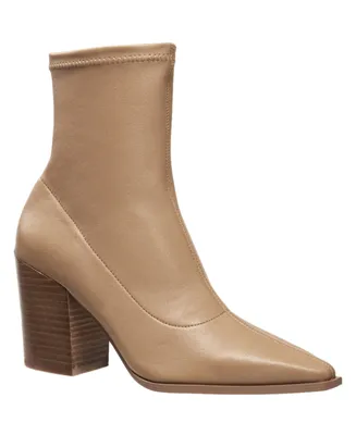 French Connection Women's Lorenzo Leather Block Heel Boots