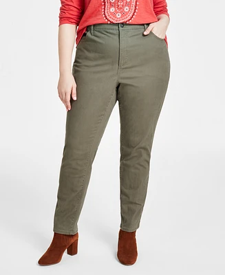 Style & Co Plus High-Rise Straight-Leg Pants