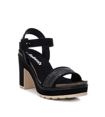 Women's Heeled Suede Sandals By Xti