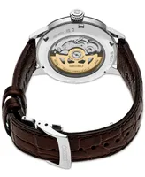 Seiko Men's Automatic Presage Cocktail Time Brown Leather Strap Watch 41mm