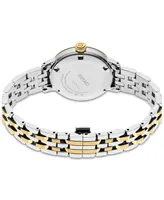 Seiko Women's Automatic Presage Diamond (1/10 ct. t.w.) Two-Tone Stainless Steel Bracelet Watch 30mm
