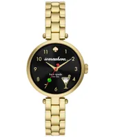 kate spade new york Women's Holland Quartz Three Hand Gold-Tone Stainless Steel Watch 28mm