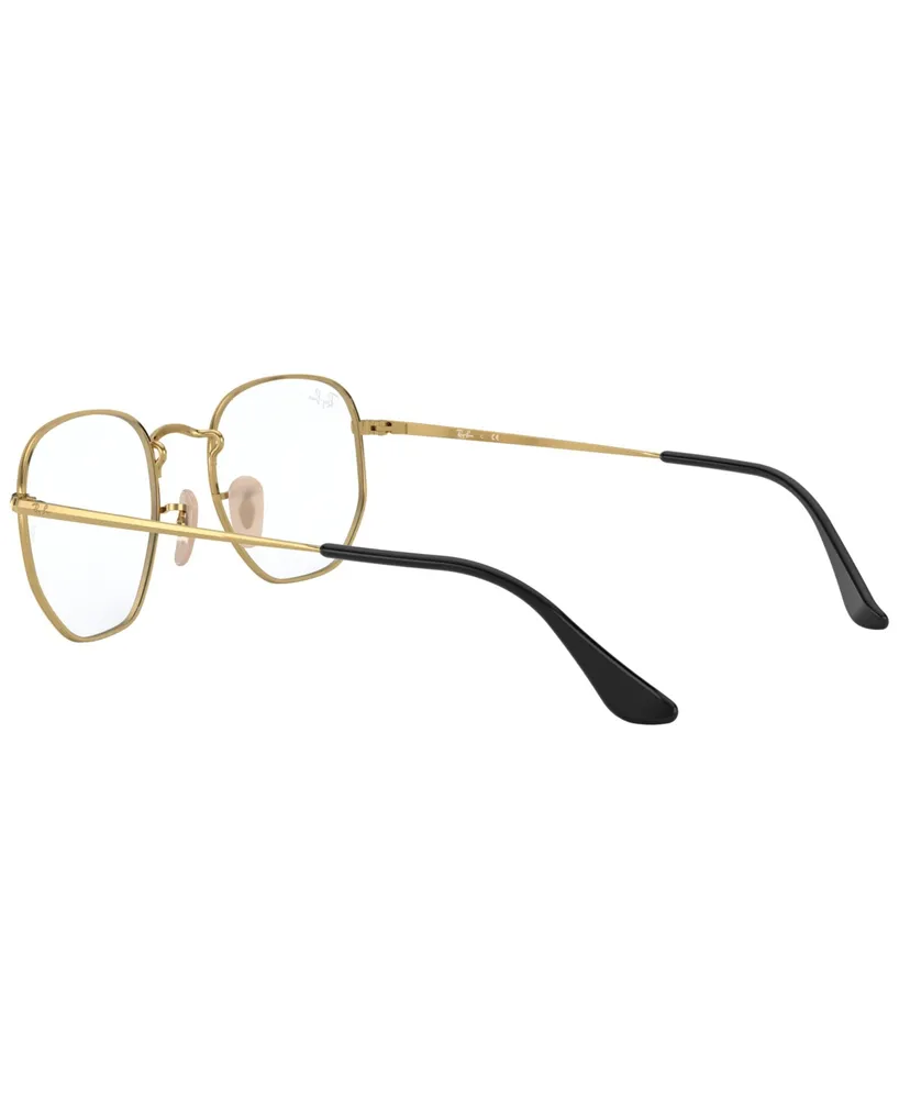 Ray-Ban Unisex Hexagonal Optics Eyeglasses, RB6448F 56