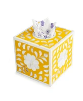 Jodhpur Mother of Pearl Tissue Box Cover, Small