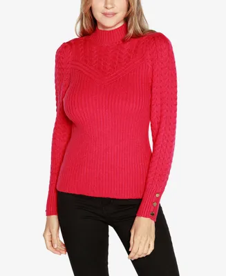 Belldini Black Label Women's Ribbed Sweater