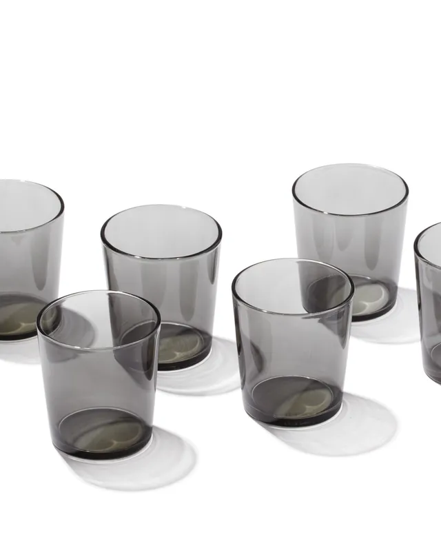 Oneida Stackables Clear Short & Tall Glasses, Set of 12