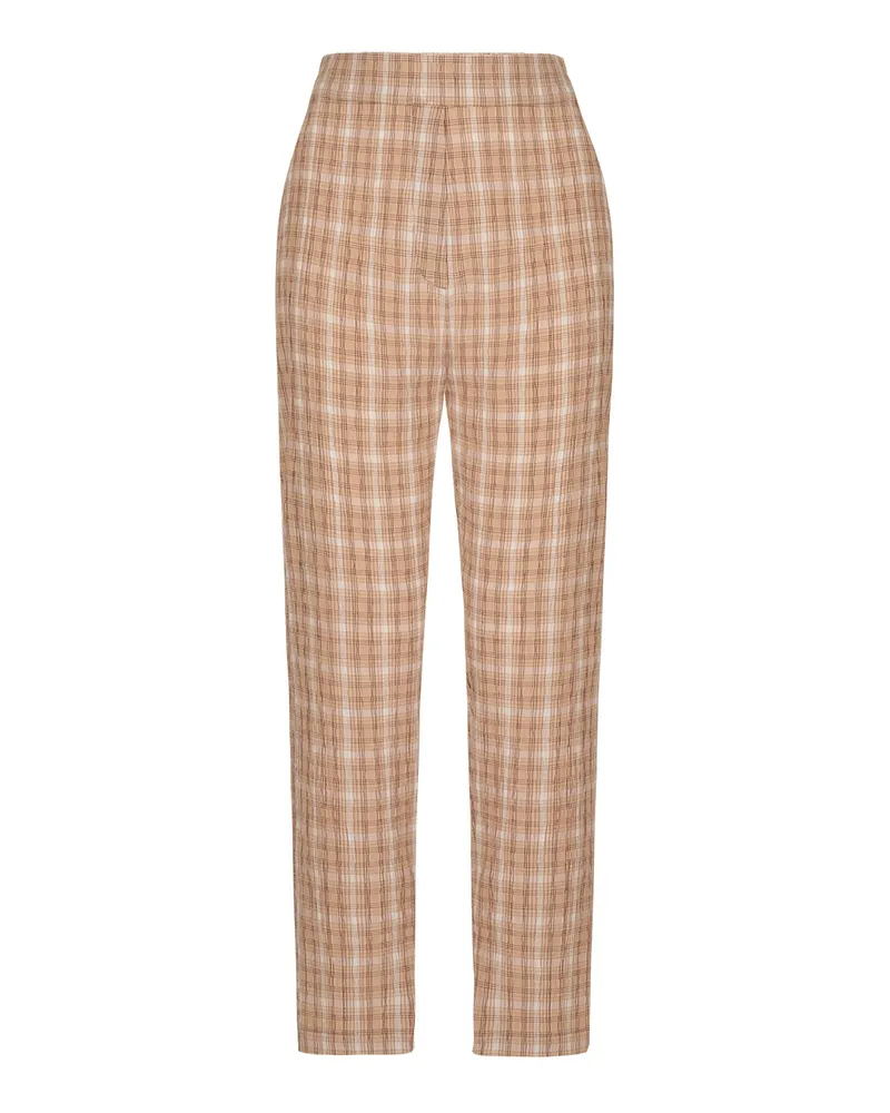 Tommy Hilfiger Women's Plaid Pull-On Mid-Rise Pants - Macy's