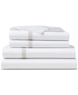 Lauren Ralph Spencer Cable Embroidery 4-Pc. Sheet Set